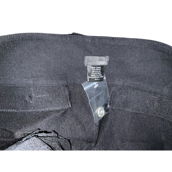 Zinc Bootcut Pull-On Pants Mid Rise Front Pockets Stretch Black Size 9 NWT - Picture 3 of 5